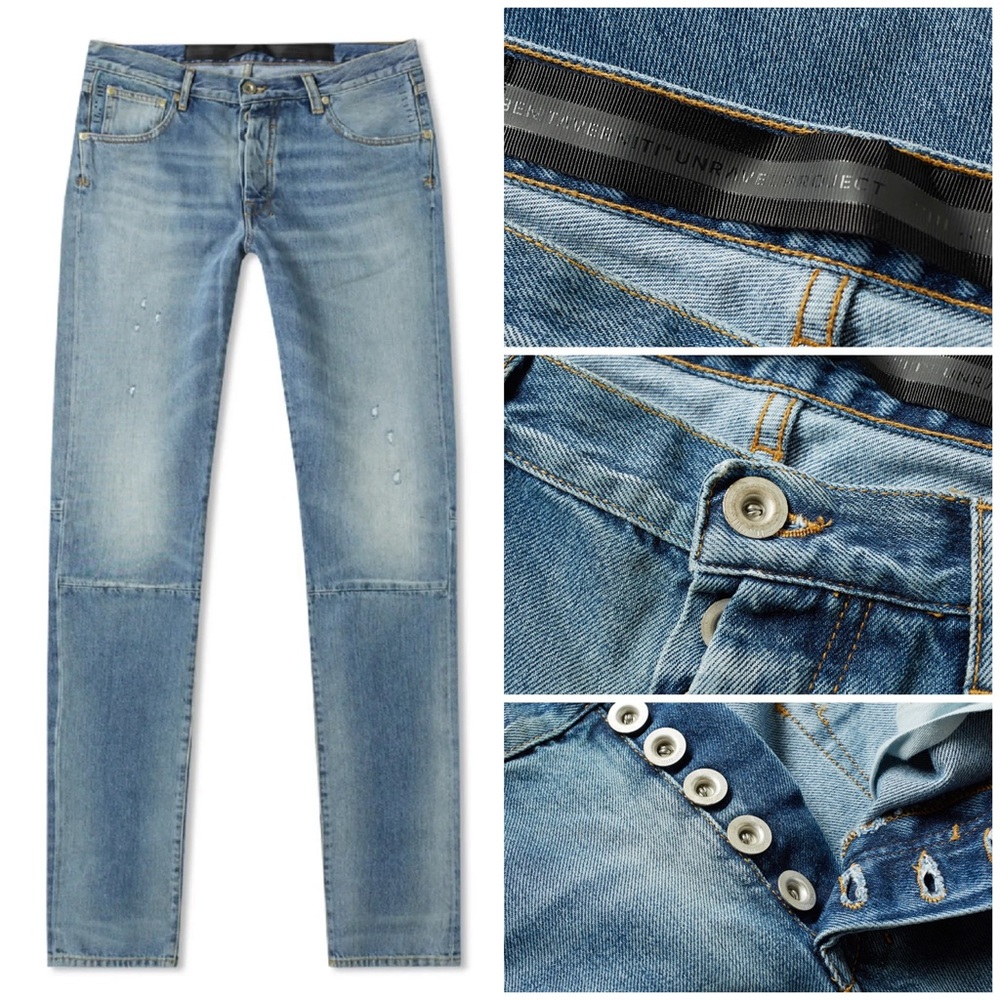 NWT Unravel Project Repaired - Skinny Jeans - Size 36 - Washed Blue - SOLD OUT!